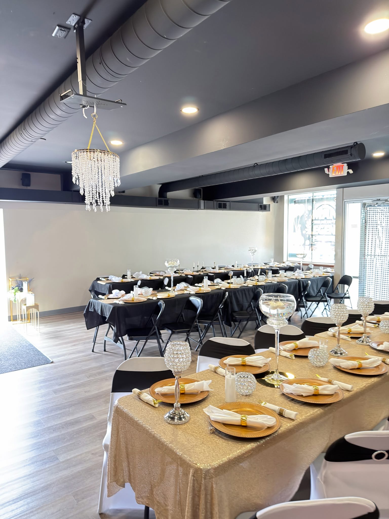 Smaller private event hall for gatherings of up to 50 guests